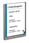 Durable Türschild A4 d.gr CLICK SIGN transparente Front