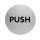 Durable Piktogramm PUSH rund 65mm si Piktogramm Englisch