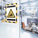 Durable Info-Rahmen A4 ge/sw 2St DURAFRAME® SECURITY selbstkl.