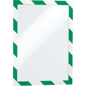 Durable Info-Rahmen A4 gn/ws 2St DURAFRAME® SECURITY selbstkl.