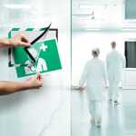 Durable Info-Rahmen A4 gn/ws 2St DURAFRAME® SECURITY selbstkl.