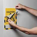 Durable Info-Rahmen A4 ge/sw 5St DURAFRAME® SECURITY magn.