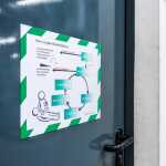 Durable Info-Rahmen A4 gn/ws 5St DURAFRAME® SECURITY magn.