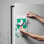 Durable Info-Rahmen A4 gn/ws 5St DURAFRAME® SECURITY magn.