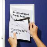 Durable Info-Rahmen A4 sw Klett DURAFRAME grip®