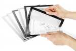 Durable Info-Rahmen A4 sw 2St magn. DURAFRAME® magnetic plus