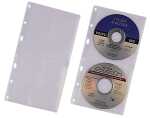 Durable CD Hülle tr 5St für 2 CDs abheftb. in Ordner u Ringbuch