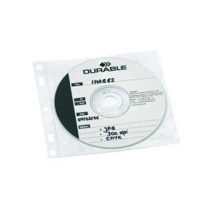 Durable CD Hülle CD/DVD Cover FILE tr f 1 CD/DVD m Booklet m Abheftg