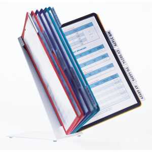Durable Sichttafelsystem VARIO table10 Tischständer 10tlg m Tafeln