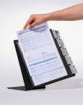 Durable Sichttafelsystem VARIO TABLE mit 10 Tafeln A4 sw