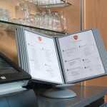 Durable Sichttafelsystem Drehständer SHERPA motion d...