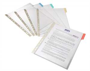 Durable Sichttafel A4 60mm Tab bl Profilleiste mit Eurolochung