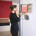 Durable Sichttafelsystem SHERPA wall Wandhalter 10 Tafeln gr sw