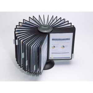 Durable Sichttafelsystem carousel 40 Drehständer m 40 Tafeln+Reiter