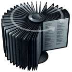 Durable Sichttafelsystem carousel 40 Drehständer m 40 Tafeln+Reiter