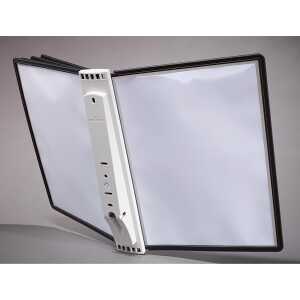 Durable Sichttafelsystem SHERPA wall 5 Wandhalter 5tlg u 5 Tafeln sw