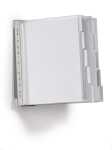Durable Sichttafelsystem FUNCTION safe Wandhalter u 10 Zip-Tafeln A4