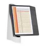 Durable Sichttafelsystem SHERPA style Wandhalter mit 10 Tafeln sw/gr