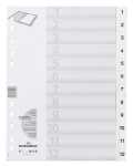 Durable Ordnerregister 1-12 für A4 ws geprägte Taben mit Deckblatt