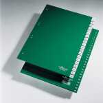 Durable Ordnerregister f A4 1-52 gn 2 Abläufe geprägte Taben