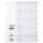 Durable Ordnerregister A4 PP 1-10 ws 10-tlg. geprägte Taben
