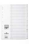 Durable Ordnerregister A4 PP 1-24 ws 24-tlg....