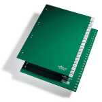 Durable Ordnerregister A4 A-Z 20tlg gn umschweißte Taben