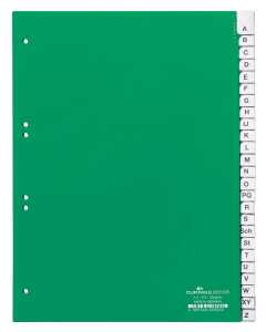 Durable Ordnerregister A4 A-Z 25tlg gn umschweißte Taben