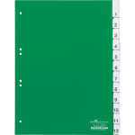 Durable Ordnerregister f A4 12tlg gn umschweißte Taben u Schildern