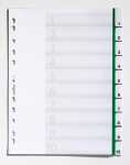 Durable Ordnerregister für A4 10tlg gn umschweißte Tabe