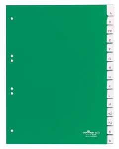 Durable Ordnerregister für A4 15tlg gn umschweißte Tabe