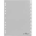 Durable Ordnerregister f A4 10tlg gr PP mit umschweißte Taben