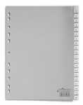 Durable Ordnerregister f A4 20tlg gr PP mit umschweißte Taben