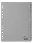 Durable Ordnerregister f A4 20tlg gr PP mit umschweißte Taben