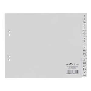 Durable Ordnerregister für A4 A-Z gr teildeckend 20tlg geprägt