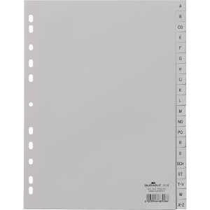 Durable Ordnerregister A4 A-Z 20tlg gr geprägte Taben
