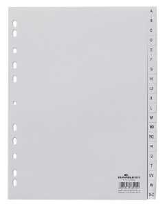 Durable Register A-Z A4 volldeckend gr PP Universallochung 20-tlg.