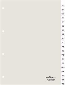 Durable Ordnerregister A4 A-Z 20tlg tr umschweißte Taben