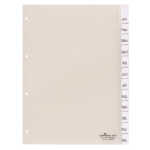 Durable Ordnerregister 1-12/Jan-Dez tr für A4 mit umschweißten Taben