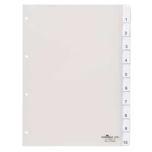 Durable Ordnerregister für A4 0-10 tr 10tlg umschweißte Taben