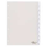 Durable Ordnerregister für A4 0-10 tr 10tlg umschweißte Taben