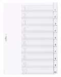 Durable Ordnerregister für A4 0-10 tr 10tlg umschweißte Taben