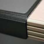 Durable Schreibunterlage 650x520mm sw Vollsichtplatte Kantenschutz