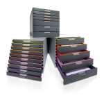 Durable Schubladenbox 292x280x356mm 10 farbige Schubladen