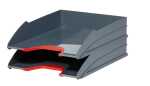Durable Briefablageschale C4 rt 2St VARICOLOR stapelbar