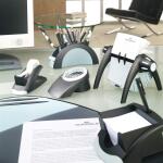 Durable Stiftebutler PEN HOLDER sw mit 5 Kammern und Standpads
