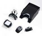 Durable Stiftebutler PEN HOLDER sw mit 5 Kammern und Standpads
