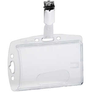 Durable Namensschild 54x85mm 25St tr Hartbox mit Clip