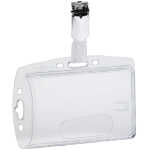 Durable Namensschild 54x85mm 25St tr Hartbox mit Clip