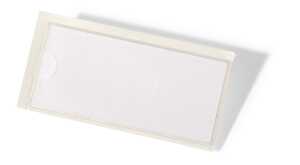 Durable Selbstklebetasche 32x74mm 10St tr oben offen